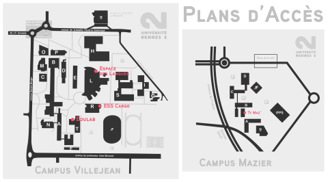 Plan d'accès tiers-lieux Rennes 2